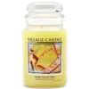 Village Candle Lemon Pound Cake Large Glass Apothecary Jar, Scented