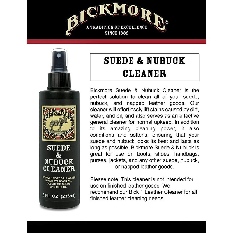Bickmore Suede & Nubuck Cleaner - Remove Stains From Shoes,