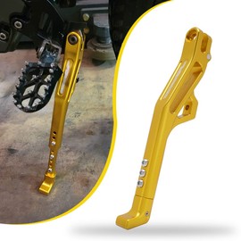 JFG RACING Kickstand for Surron Light Bee,CNC Foot Pegs Kick Stand for Electric Dirt Bike Surron Light Bee X and S/Talaria Sting/X160/X260-Gold