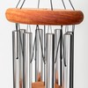 Festival 24-inch Redwood Wind Chime 8 Tubes w/Customization in Silver