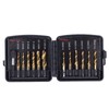 13Pcs/Set Combination Drill Tap High Speed Steel Titanium Plated Hex