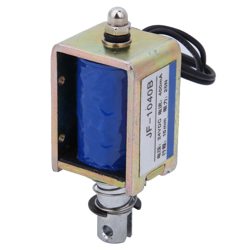 JF-1040B 25N 24V DC Electromagnet Push Pull Type Solenoid Electromagnet
