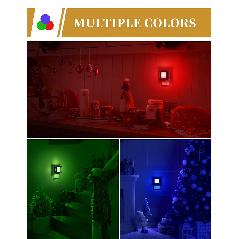 DORESshop Blue Night Light [2 Pack], Night Lights Plug Into