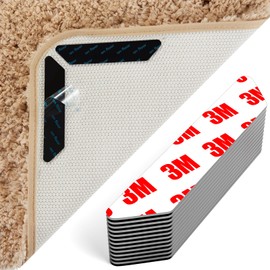 AYSKTN Pack of 12 Rug Gripper for Laminate Floor, Washable & Reusable Rug Grippers, Anti Slip Rug Underlay Wooden and Hard Floors, Suitable for all Types and Sizes of Carpet.