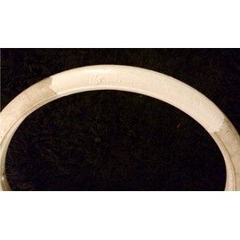 Rubber Pram Tire Tyre Paint - Vintage Silver Cross Marmet Doll Coach Built White