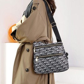 FAVORTALK Cross Body Bag Women Waterproof - Nylon Crossbody Bags with Smooth Zipper Waterproof Multi Pocket Handbag for Ladies Large Casual Messenger Handbags with Adjustable Strap for Work - B39707