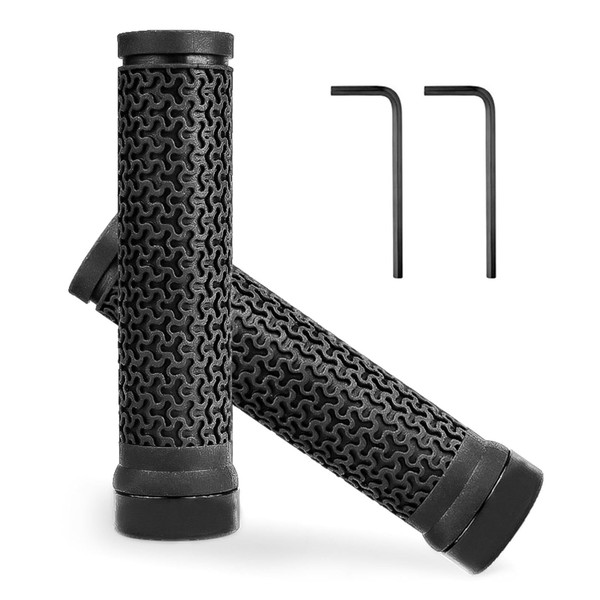 AUTUUCKEE 2 Pcs Bike Handlebar Grips, Mountain Bike Grips Lock