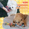 RoundFunny 100 Pieces Knot Rope Dog Toys Multi Color Puppy