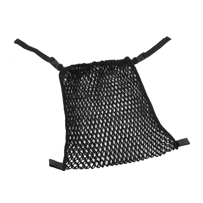 Stroller Mesh Bag Top Button Large Capacity Strap Adjustable Strong