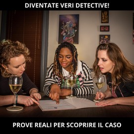 ThinkFun - Cold Case 5: Check in per un omicidio, Gioco investigativo poliziesco con indizi e prove per risolvere il caso, Gioco da tavolo mistero per adulti 1-4 giocatori, Idee Regalo