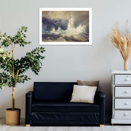 Spiffing Prints Joseph Mallord William Turner - Bell Rock Lighthouse - Small - Semi Gloss - Unframed