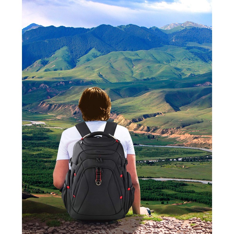 KROSER Travel Laptop Backpack 17.3 Inch XL Computer Backpack with