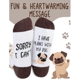 INNObeta Pug Gifts Socks For Men Women - Gifts For Pug Lovers Unisex