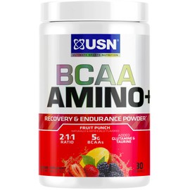 USN Suplementos BCAA Amino  Suplemento, ponche de frutas, 11 onzas                                                                                    