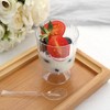 24 Clear 5 oz Disposable Ribbed Round Plastic Dessert Cups