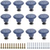 Litoexpe 12-Pack Ceramic Knobs, Decorative Knob Kitchen Cabinet Knobs Drawer