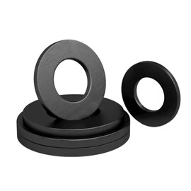 Pack of 100 Flat Washers M6 Black Stainless Steel A2 V2A Washers Metal Washers for Screws and Nuts