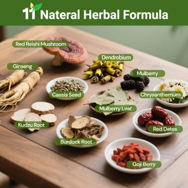 Liver Detox Tea, Chinese Natural Kidney and Liver Cleanse Detox Herbal Tea Support Healthy Kidney Function with 11 Precious Ingredients Formula (15 Bags/1 Pack)