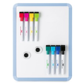 Mr. Pen- Dry Erase Board, 12.5" x 9.5" with 8 Dry Erase Markers and 2 Board Magnets, White Board Dry Erase, Magnetic Dry Erase Board, Small White Board Small Dry Erase Board for Wall