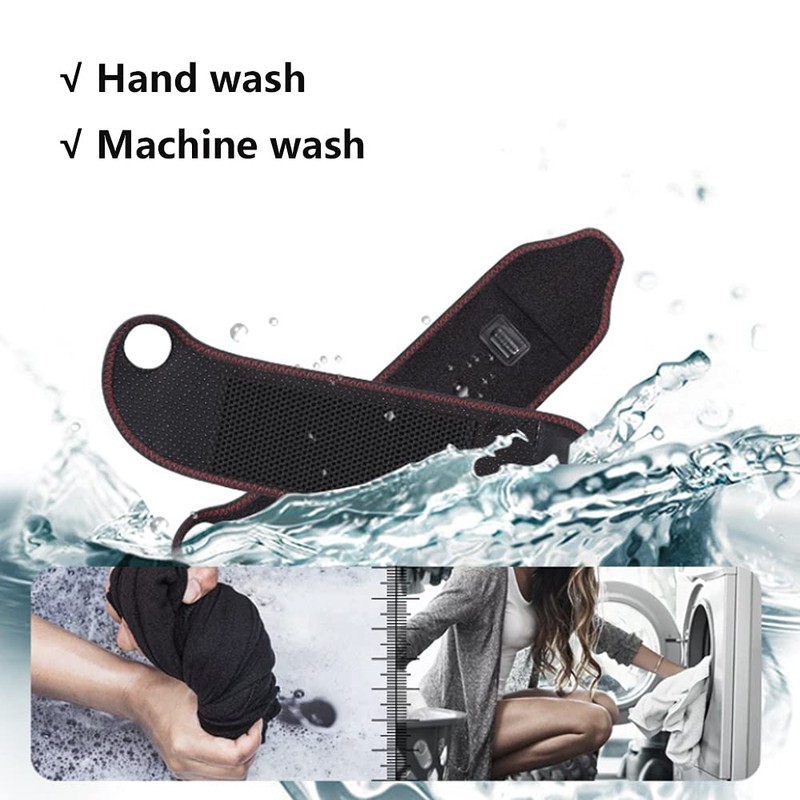 Wrist Heated Brace Wrap - Riloer 3 Adjustable Levels Pain