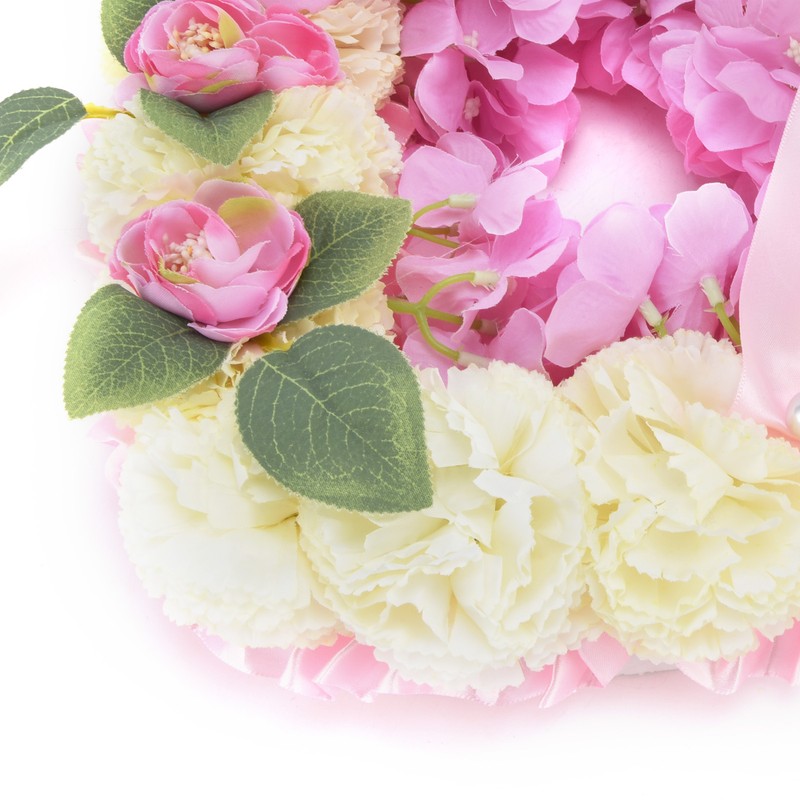 Artificial Heart Shaped Wreaths Wedding Wreaths Fake Flowers Decoration for