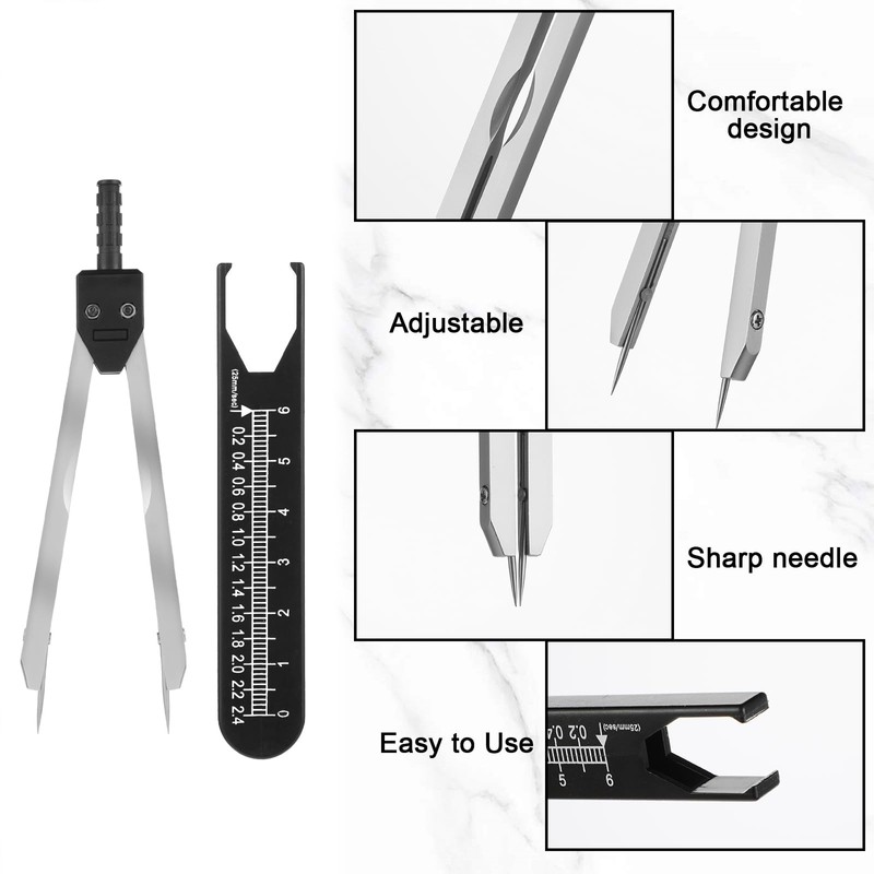 Jeffdad EKG Calipers ECG Calipers Measuring Tool Nursing or Doctor