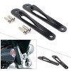 Unbranded Black Motorcycle Custom Tie-Down Brackets Teardrop For Harley Touring