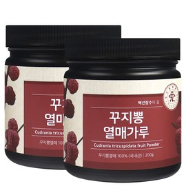 Kujippong fruit powder powder Gujippong 400g (200g / 꾸지뽕 열매 가루 분말 구지뽕 400g (200g X 2통)