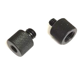 Camera Screws (1/4 Male to 3/8 Female) + (3/8 Male to 1/4 Female) Camera Tripod Screw Adapter Aluminum Alloy Black 2 Pack