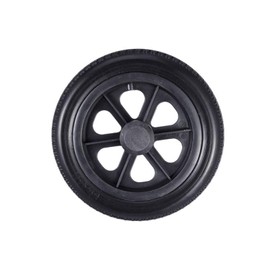 A pair of 12 inch wheels, solid PU wheels, wheelchair casters, and rear wheels for hand wheelchairs,Black