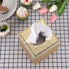 BTSKY PU Leather Household Office Cube Tissue Paper Holder Box