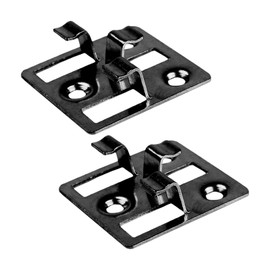 Pack of 100 WPC Clips Made of Stainless Steel Invisible Patio Attachment for WPC Floorboards, Bamboo Wood Floor (7-9 mm) Mounting Brackets (Black, 5 mm x 9 mm (W x H)