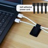 30 Stück Kabelhalter Selbstklebend,Kabelbinder Klett Clips Mit Klebend Set,Kabelmanagement Schreibtisch