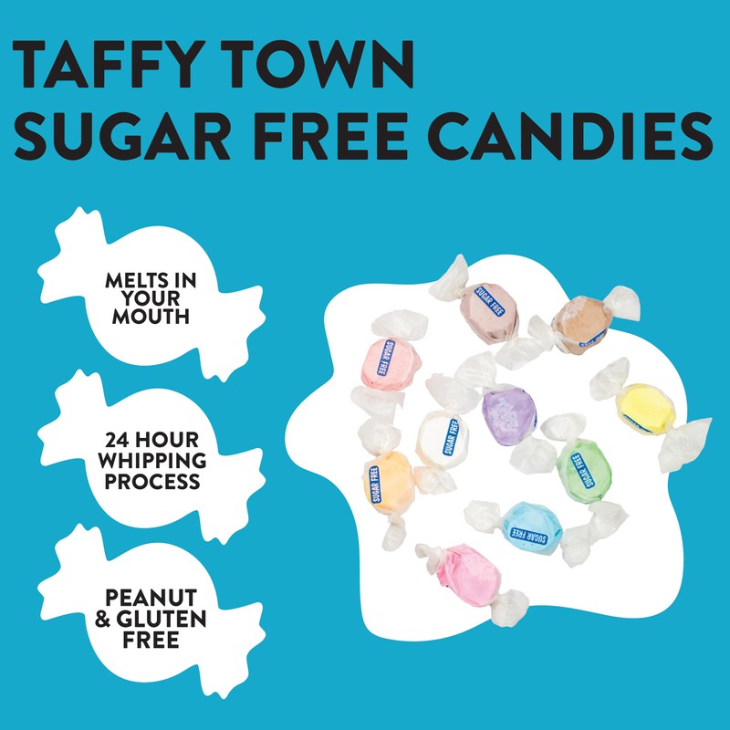 Taffy Town Sugar Free Candies, Lite, 5.0 Pound