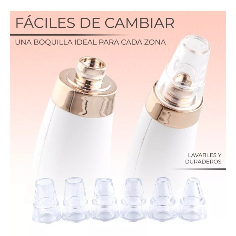 EG Limpiador Extractor De Espinillas Y Suciedad 6 Cabezales