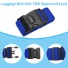 PATIKIL Luggage Straps, 4 Pack Suitcase Straps Adjustable Luggage Belts