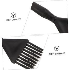 LALAFINA 9 Pcs Hair Color Brush Color Whisk Black Hair Dye Brush Hair Salon Combs Hair Bleaching Kit DIY Salon Tool Black Suit Hair Dye Applicator Highlight Brush Black Dye Thicken Bowl Set