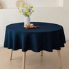 TRITON LINEN 100% Pure French Linen Tablecloths,65Inches Round Table Clothes