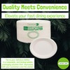 NATUREZWAY PRO 12.5" x 10" Disposable Platters (500 PACK) -