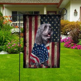 American Flag Havanese Dog Wearing Flag American Patriot Patriotic 4th of july Flags 3x5 Outdoor Double Sided -USA Flags Premium Polyester-Decorative Indoor Outdoor Flag