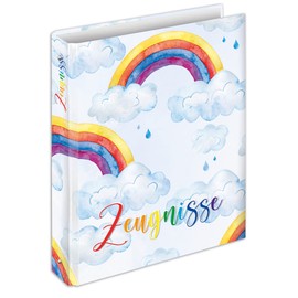 RNK 46775 Rainbow Certificate Ring Binder for DIN A4 Formats with 4-Ring Mechanism, Pack of 1