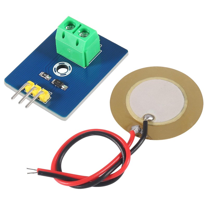 XIITIA 12pcs Piezoelectric Sensor Analog Ceramic Vibration Sensor Module 3.3V/5V
