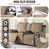 TAOCOCO 100% Waterproof Loveseat Recliner Cover with Console, Non-Slip Washable