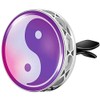 Wild Essentials Yin Yang Essential Oil Car Vent Diffuser, Stainless