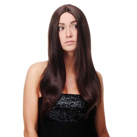 WIG ME UP - SA-151-2T33 Women's Wig Brown Black Brown Mahogany Brown Mix Long Straight Middle Parting Approx. 60 cm