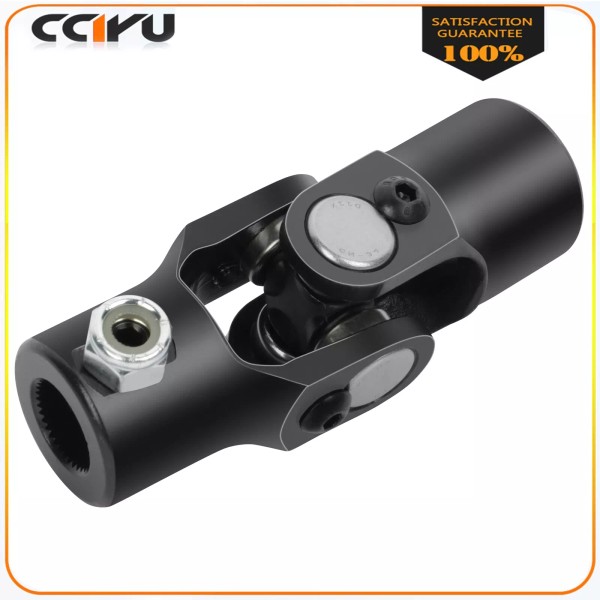CCIYU 5/8"-36 Spline X 3/4" Round U-Joint Black Universal Steering