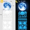 184pcs Glow in The Dark Stickers Space Ship Theme Self