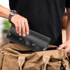 HIRAM Genuine Leather Watch Roll Watch Storage Case for Carrying