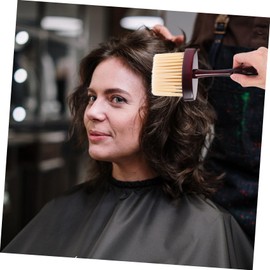 Beavorty Hair Salon Dedicated Barber Brush Curved Detangling Cleaning Tool Neck Duster for Hair Cutting