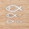 Ichthys Jesus Fish Cross Christian Symbol Ichthus Vinyl Decal Sticker